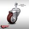 Service Caster 3 Inch SS Maroon Polyurethane Wheel Swivel 1/2 Inch Threaded Stem Caster SCC SCC-SSTS20S314-PPUB-MRN-121315 - alternate 5